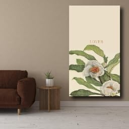 Lienzo botánico vintage de flores láminas decorativas de plantas 21x30cm 2
