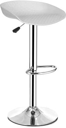 Toyshop Kitchen Bar Stool, Cafeteria Bar Stool & Chair, Counter Bar Stool, Swivel Bar Stool, Farmhouse bar Stool, Dining Bar Chairs with Back and Footrest & Adjustable (White)