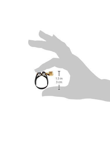 image for Rovner Ligature & Plastic Cap for Alto Standard Saxophone - Dark Ligat