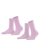 ESPRIT Playful Dot 2-Pack, Calcetines Mujer, Algod&oacute;n, Rosa (Lupine 8299), 39-42 (pack de 2)
