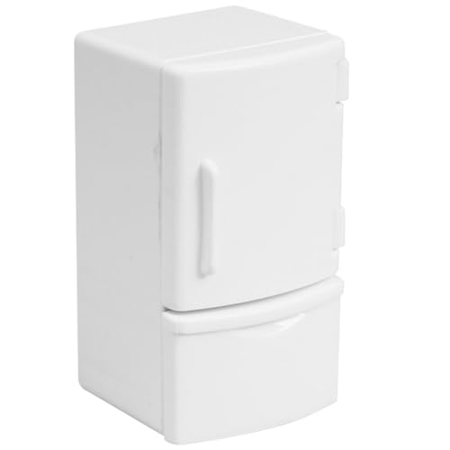 Milisten Mini Congelador de Simulación para Casa de Muñeca Juguete Congelador de Cocina Mini Refrigerador para Juego Imaginación Muebles De Muñeca