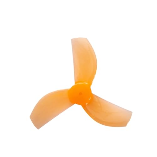 4ペア 35mm-3 35mm 3ブレード PC プロペラ 1.0mm シャフト 08028 モーター RC FPV レーシング フリースタイル ドローン DIY パーツ(Orange 4pair)