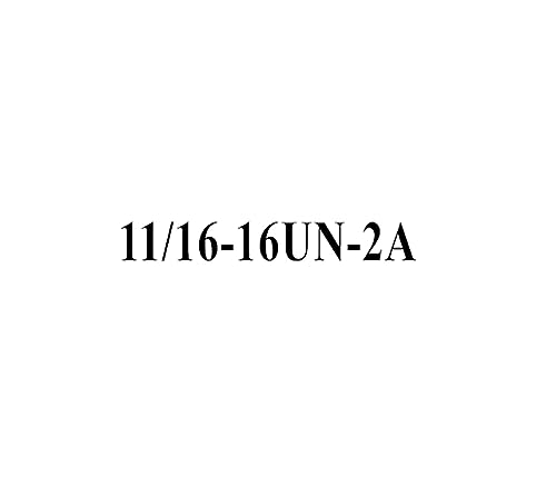 Precision 11/16-12UN, 14/16 / 20 / 24UN-2A Ring O Gauge, American System Thread Ring Gauge Go and No go (Size : 11-16-16UN)