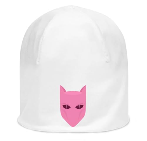 Bonnet unisexe extensible blanc en coton fin tricoté Anime 81 léger et respirant