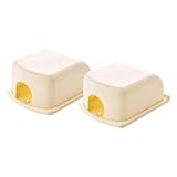 VANZACK 2 Stück Steckdosenschutz Kindersicherung Beige Kindersichere Schutzabdeckungen für Steckdosen Zuverlässiger Schutz vor Stromschlägen Einfache Installation Geeignet für Haushalte