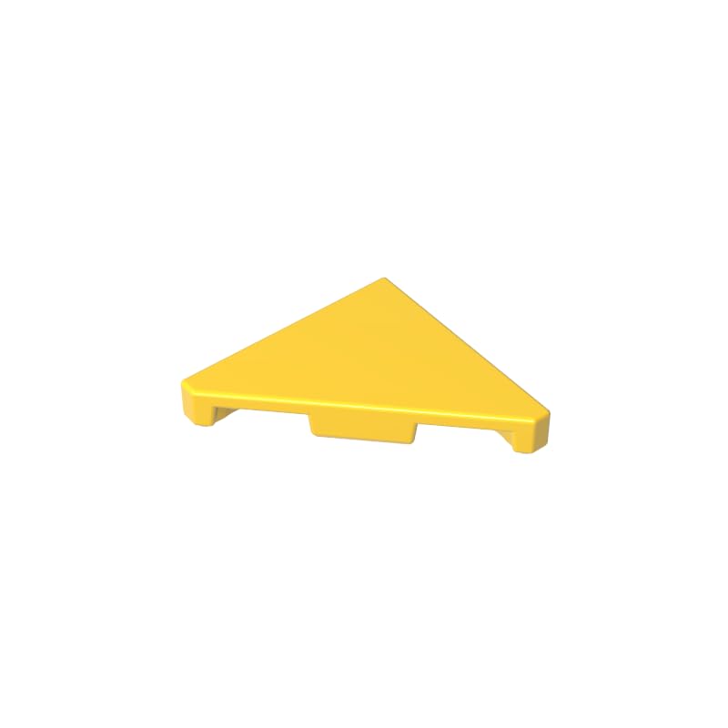 Ornaments 2X2 Triangle Light Panel 50PCS Compatible with Lego 35787 GDS-90492 Classic Bulk Toy MOC Color:Yellow