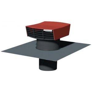 Chapeau toit en plastique ct-150p ardoise pour extraction VMC S & P