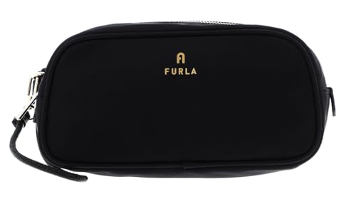 Furla Camelia Cosmetic Case M Nero pochette de luxe en cuir