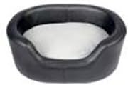 GOGO New Black Contemporary Design Pet Animal Dog Cat Bed - Oval Medium Thick, Sturdy
