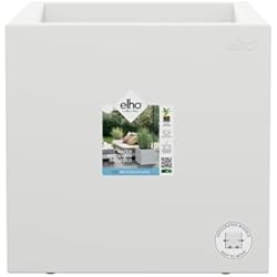 Maceteros Blancos Bajos Elho Vivo Next Square 40 - Jardinera por Interior Y Exterior - Ø 39.0 x H 37.9 cm - Blanco/White