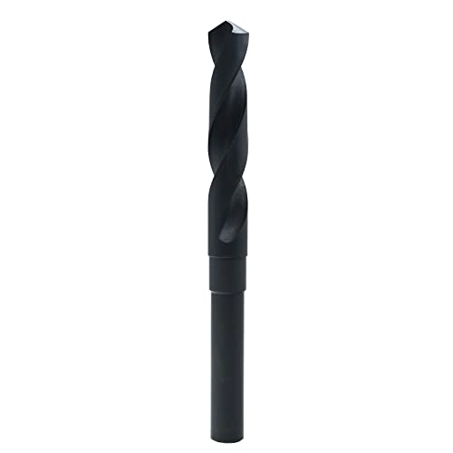 MAXTOOL 37/64 Silver and Deming Drill Bits HSS M2 S & D Drill Bits Prentice Twist Drills Black Oxide 1/2 Reduced Shank 6 OAL; SD02B00R037