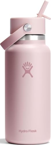 Hydro Flask Water Bottle - Insulated Stainless Steel - Wide Straw Lid, Non Spill, Leakproof in 32 Oz Trillium Pink - image 1