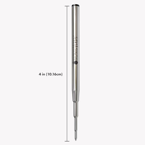 Image of Monteverde Ballpoint Refill to Fit Montblanc Ballpoint Pens, Medium Point, Soft Roll, Black, 2 Per Pack (M132BK) | Smooth, reliable ballpoint refill made for everyday writing, forms, notes, signatures, and work use.