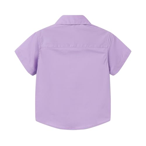 Mud Kingdom Little Boys Dress Shirts Short Sleeve Cute Summer2