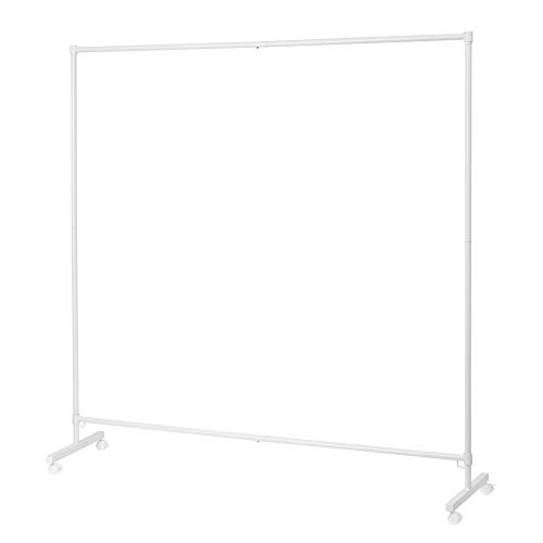 Don't Look At Me - Simplified Privacy Room Divider - White Frame With White Privacy Fabric #TOP1