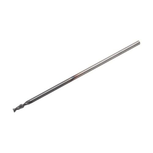 Image of HARFINGTON Carbide Square Nose End Mill Bit 3 /64 inch Cut Dia 4 Flutes TiAlN Coated Milling Cutter for Hardened Steel Metal (3 /64 inch Shank 1 /8 inch Cut Length 1-1 /2 inch Long 30 Degree HRC53-55)