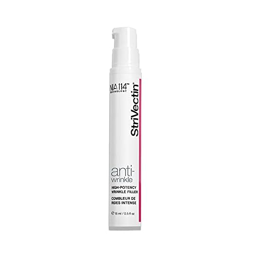 StriVectin Anti-Wrinkle High-Potency Wrinkle Filler Cream, Targets Expression Lines in Forehead, Eyes, and Mouth Area, 0.5 Fl Oz