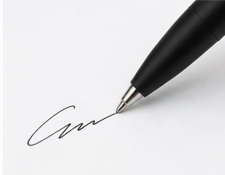 Image of Executive Ballpoint Pen, Matte Black, Metal Body, Magnetic Cap Closure, Smooth Ink Flow, Engraved Detailing.