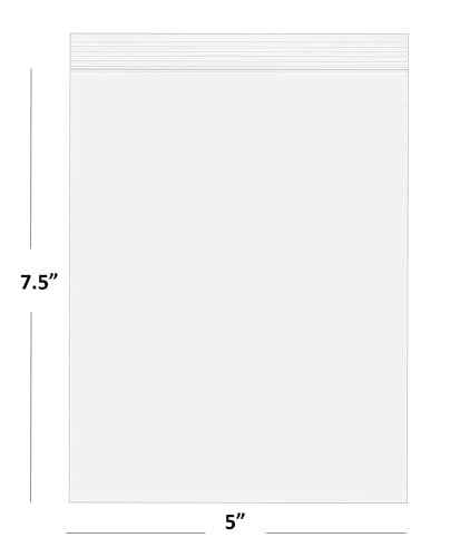 1000 buste richiudibili in plastica con grip Seal