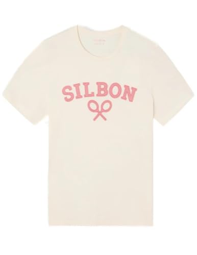 T-Shirt Raquette Demi-crème SILBON anti-transpiration et doux pour homme