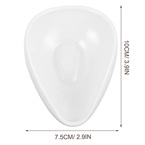 Yardwe Chinese Kungfu Tea Scoop Tea Accessories 2Pcs Ceramic Teaspoons Loose Leaf Tea Scoops Coffee Bean Measuring Spoons Scooper White Coffee Bar Accessories Ceramic Tea Scoop #TOP2