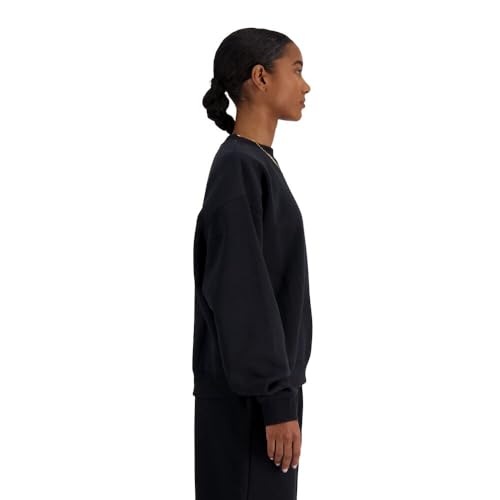 New Balance New Balance Women's Sport Essentials Fleece Crew, Black, X-Small