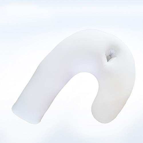 TITA-DONG Side Sleeper Support Pillow with Ear Hole, J Shaped Body Pillow for Side Sleeping, Pillow with U Shaped Contoured Support for Neck, Back, and Shoulder Pain Relief, Correct Spine(#1)