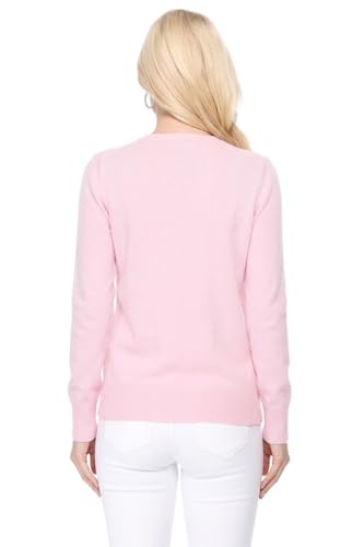Image of YEMAK Women's Knit Cardigan Sweater - Long Sleeve V-Neck Basic Classic Casual Button Down Knitted Soft Lightweight Top