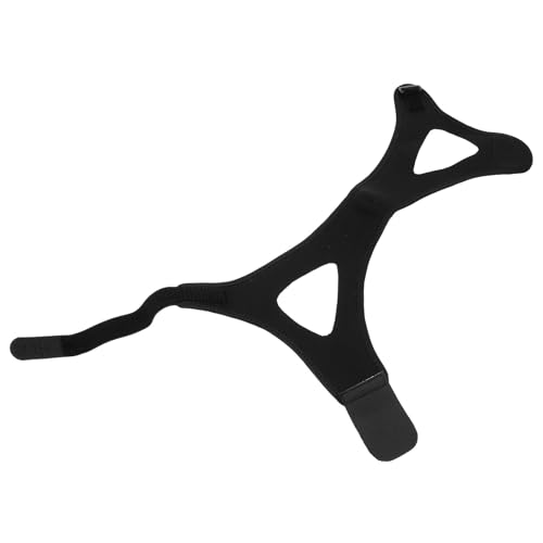 Ciieeo Cinta Antirronquidos Ajustable para Barbilla Negra, Correa Transpirable para Dejar de Roncar, Solución Cómoda para Dormir y Mejorar el Sueño Nocturno