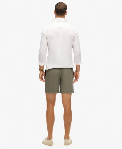 Superdry Para Hombre. M3010227A BañAdor Bordado Premium Verde (S), Beachwear, PoliéSter Reciclado, Sostenible - 6