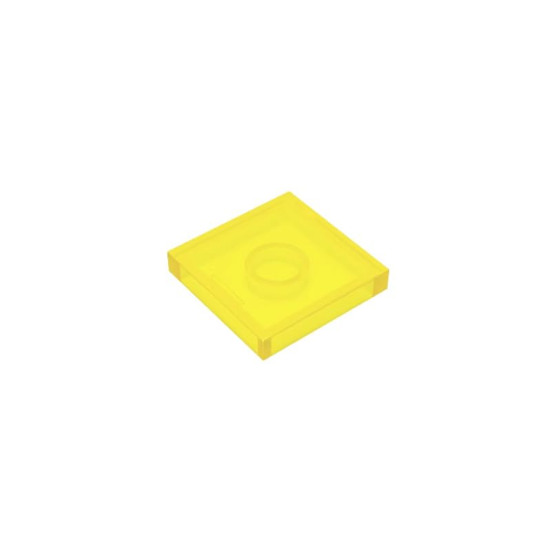 Gobricks 3068 Foundation Plate Tile 2x2 with Groove 50 Pieces GDS-561 Compatible with Lego Building Blocks Color:Trans Yellow โ image 1