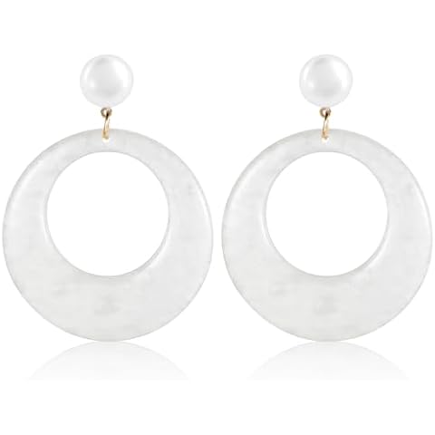 Trendy 70s Resin Earrings for Women Cover