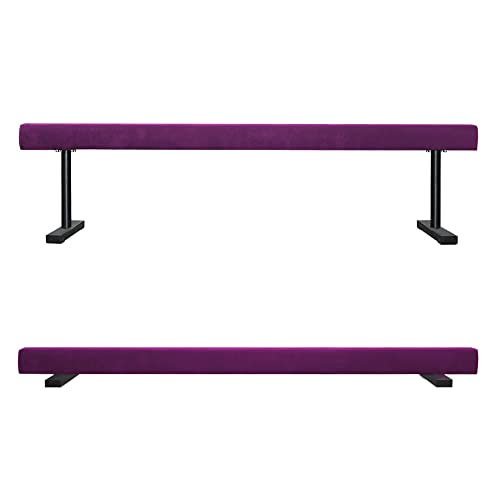 JC-ATHLETICS Gymnastics Balance Beam Gymnastic Practice Training Equipment for Kids Children Home Floor Use,8 Feet Long