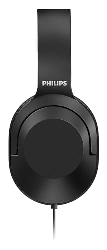 Philips H2005BK/00 Over-Ear Stereo Headphones Wired (2 m Cable, 40 mm Neodymium Drivers, Passive Noise Isolation, Adjustable Headband, Lightweight) Black - 2020/2021 Model - Afbeelding 7