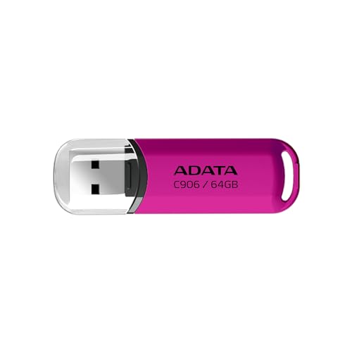 ADATA C906 Compact USB Flash Drive | 64GB | Pink