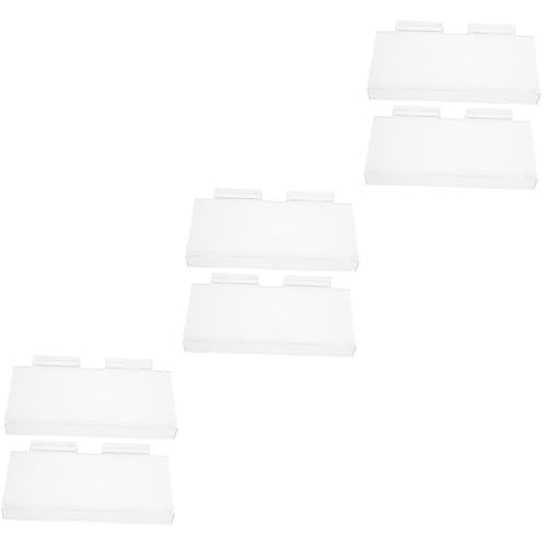 OFFSCH 3sets Shoe Shelves for Wall Acrylic Shoe Display Rack Slat Wall Shelves 2pcs*3