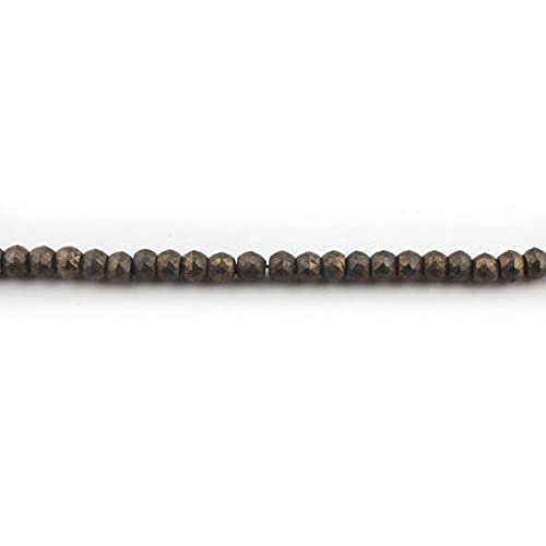 Perles pyrite naturelle facettées 7mm LKBEADS pour création bijoux