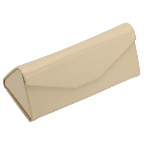 Image of PATIKIL Foldable Glasses Case, Triangle Magnetic Sunglasses Organizer Case PU Leather Hard Eyeglass Case (1 Pcs)
