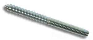 METALLICS - (100 Pack) 3/8-16" X 3" Zinc Chromate Steel Hanger Bolt