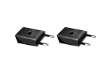 Silver Electronics Pack x2 Spina Maschio (10 A, 250 V) Colore Nero