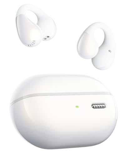 SoundPEATS PearlClip Pro Open‑Ear Clip On Bluetooth Kopfhörer, Weiß – Ansicht 1