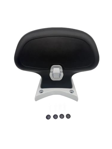 Dossier de moto PCX 125 160 en cuir PU haute densité avec support en acier robuste noir