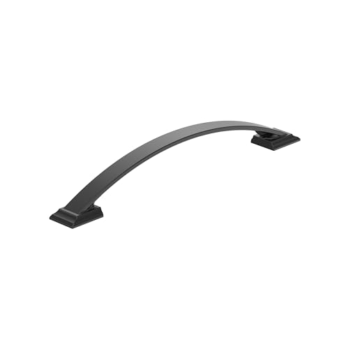 Image of Amerock Candler 7-9 /16 inch (192mm) Center-to-Center Black Bronze Cabinet Pull, BP29350BBR