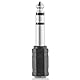 Hama Audio Adapter 3,5 mm Klinke Buchse auf 6,3 mm Klinke Stecker (Kopfhörer Adapter HiFi Stereo, Anschluss von Kopfhörer an Audiosystem)