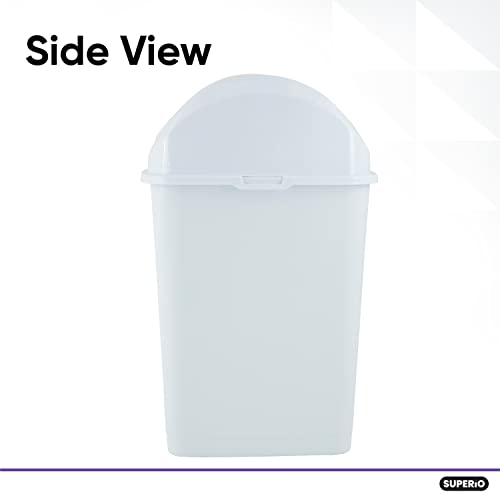 Superio Trash Can 4.7 Gallon With Swing Top Lid #TOP5