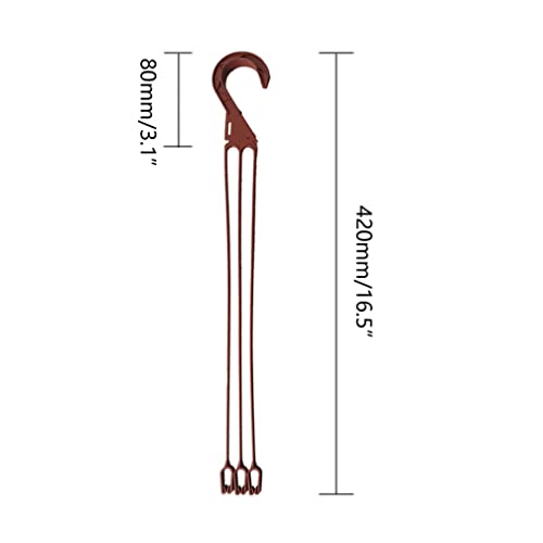 Teensery 5 Pcs 16.5 Inch Plastic Hanging Basket Chain With Hooks Flower Plant Pot Hanger For Planters Bird Feeders thumb #1