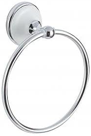 Sure-Loc BT-TR1 Brighton 7" Wall Mounted Towel Ring - Polished Chrome/White Porcelain