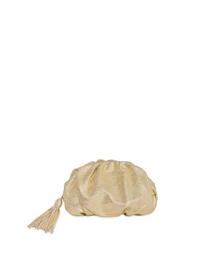Image of Rebecca Minkoff, Womens, Ruched Clutch, Champagne, One Size