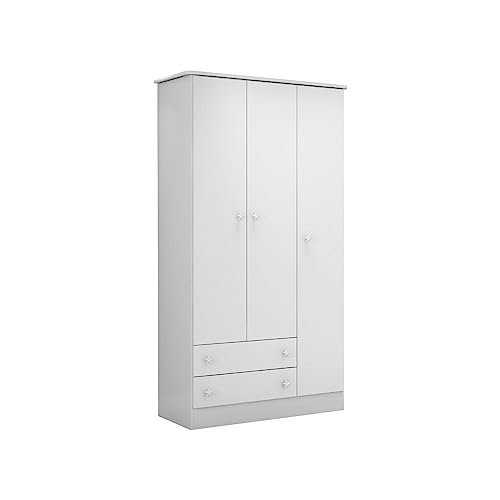 Guarda Roupa Infantil Doce Sonho 3 Portas Branco - Qmovi