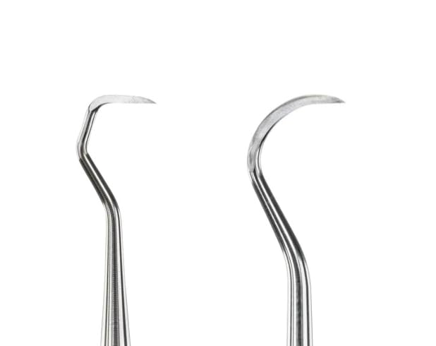 AmeriCan Goods Dental Scaler #U15/30 Anterior Silicone Lightweight Color-Coded Handle Professional Autoclavable Double-Ended Instrument